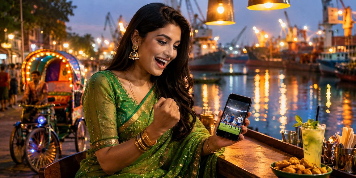 ঢাকায় মোবাইলে q20i ক্যাসিনো উপভোগ করছেন একজন ব্যবহারকারী
